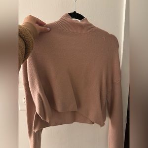 Dusty Pink Crop Sweater